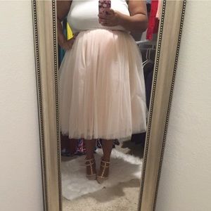 Blush tutu plus size